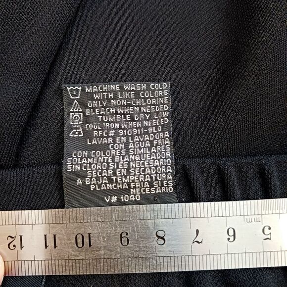 GEORGE Casual Pants Stretch Knit Pull On Thick Comfortable Black Size 22W / 24W - Picture 4 of 7